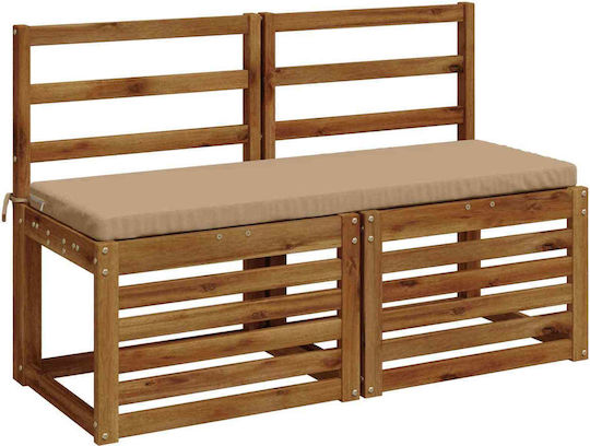 vidaXL Pernă De Bancă De Grădină Soest Culoare Bej 2 Bucăți 40x110 Cm