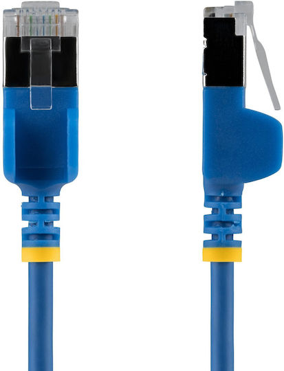 StarTech Flat U/UTP Cat.6a (Gigabit) Ethernet Network Cable 0.15m Black 10 Pieces
