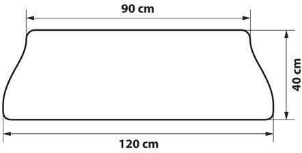 L6996.6 Protective Bumper Cover Polyester Material Bumper Protector Waterproof 120 X 40 Cm