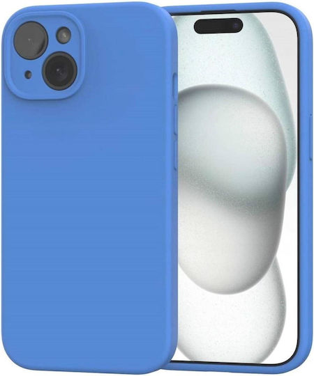Калъф за iPhone 15 Spacecase Silicone Mag Case Силиконов MagSafe Син 5905719142704