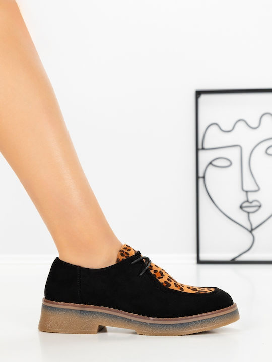 Pantofi Oxford pentru femei în culoare maro