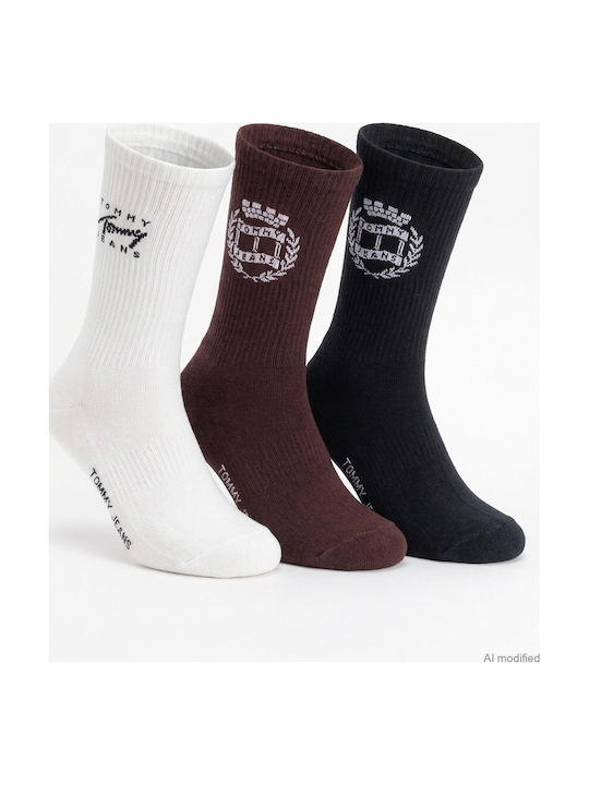 Tommy Hilfiger Men's Socks Burgundy-White-Blue 3 Pack Tommy Hilfiger Men's Socks Burgundy-White-Blue 3 Pack