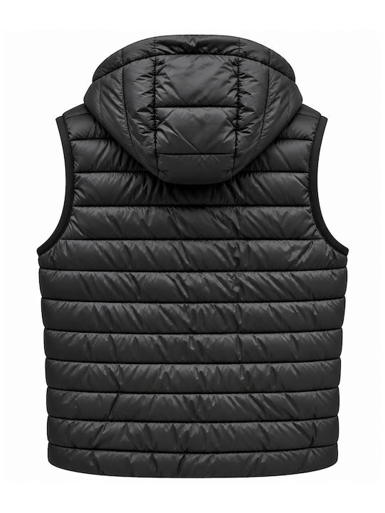 Sleeveless Puffer Jacket Black