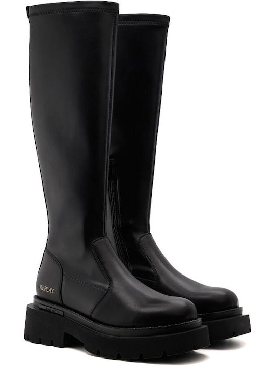 Orphea Women's Mid-Heel Boots Black