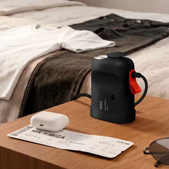 Mini Ръчен Парен Уред за Дрехи 1200 W с Резервоар 800 ml Черен