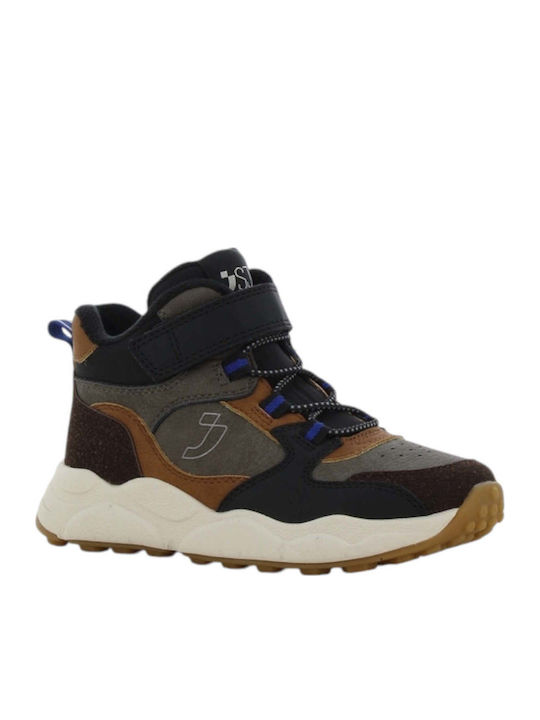 Anatomic Kids Ankle Boots with Hook and Loop Closure Blue