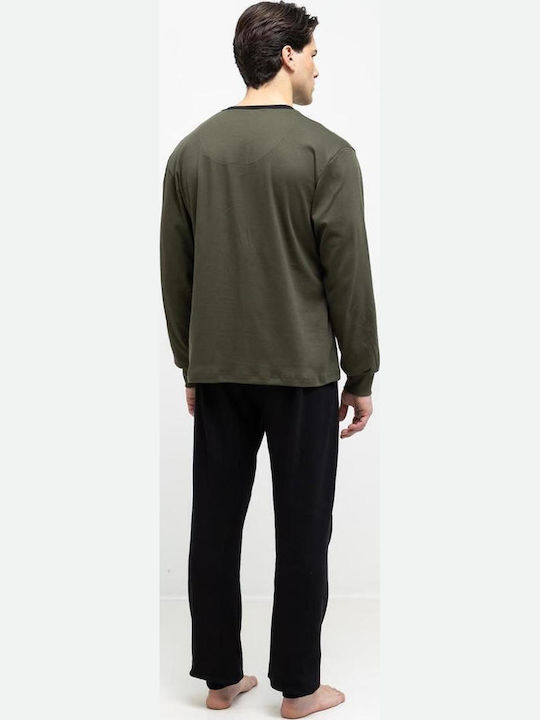 Odyssey Winter Men's Cotton Pyjamas Green