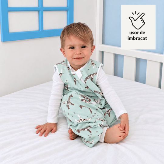 Kidizi Spring Sleeping Bag with Legs 1 Tog Green