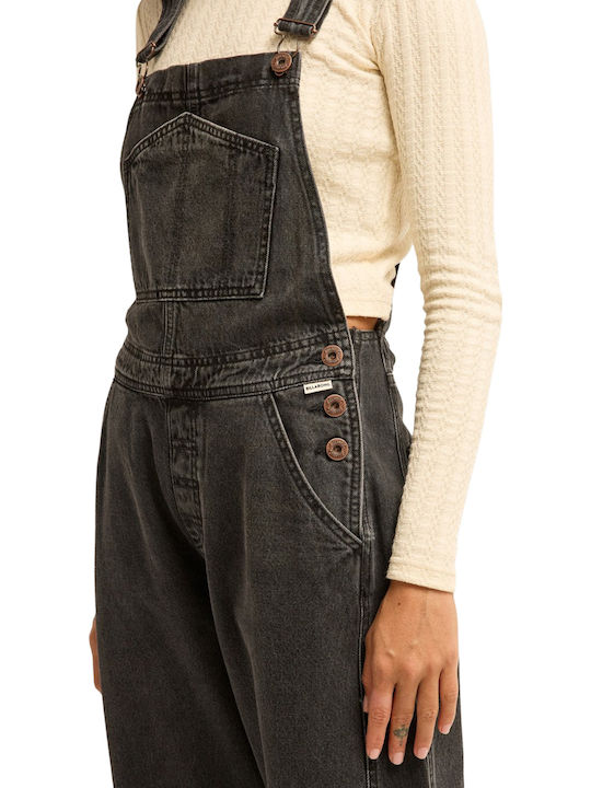 Women's Denim Dungarees Kvjw/Black Rinse