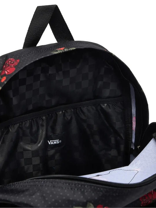 Old Skool Classic Junior High-High School Backpack with Water Bottle Holder Black 22L