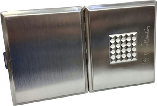 Metallisches Zigarettenetui Pierre Cardin Silber 10x8x2 cm 99202