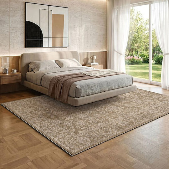 Newplan Set067 2x150.1x210 Modernes Schlafzimmer-Teppichset Beige 3-tlg