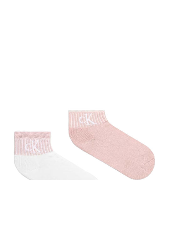 Calvin Klein Γυναικείες Κάλτσες Ροζ 2Pack