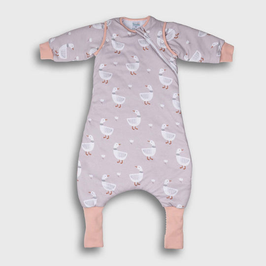 Tender Winter Baby Sleeping Bag with Detachable Sleeves Beige