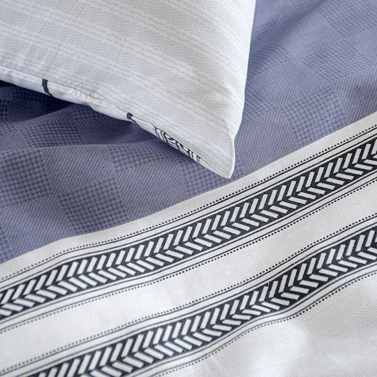 Rythmos Verve Blue Pillowcase Set 50x70cm