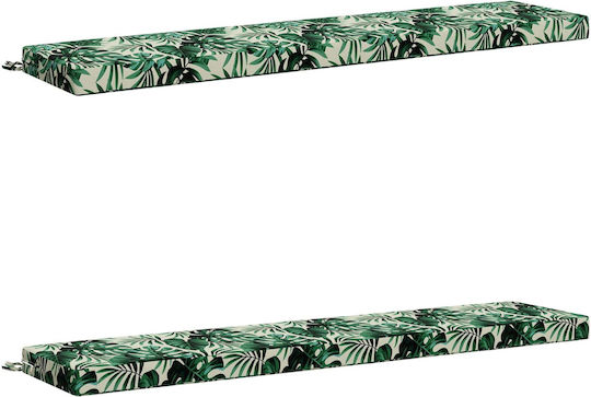 vidaXL Pernă De Bancă De Grădină Soest Verde 2 Buc 40x180 Cm