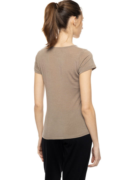 Short Sleeve Wool Skin Women's Undershirt