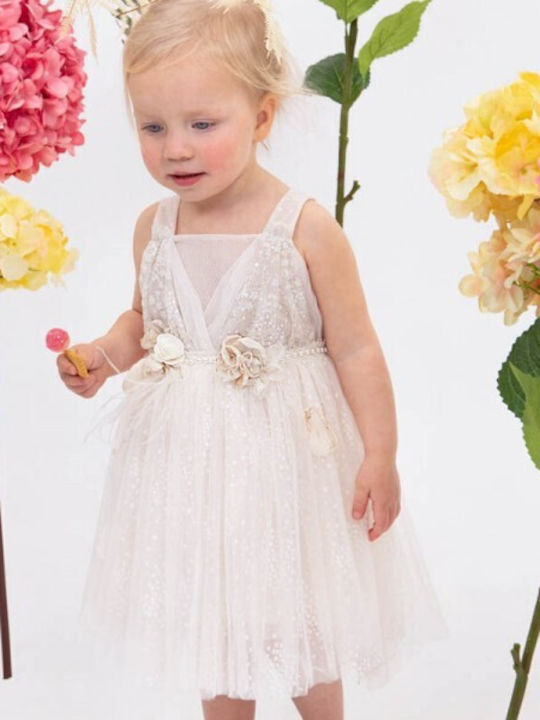 Bambolino Neraida Ecru Taufkleid
