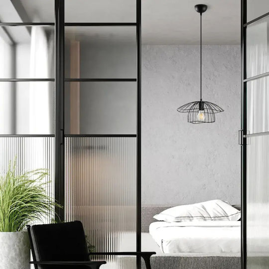 Opviq Mantar Black Pendant Ceiling Light with E27 Socket 35x35x112cm