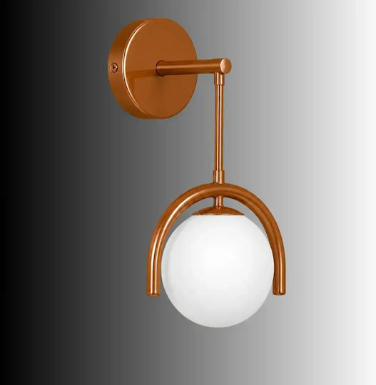 Opviq Gedik Modern Lămpi de perete cu dulie E27 Portocaliu 20cm