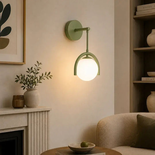 Opviq Gedik Modern Lampă de Perete Verde 20cm