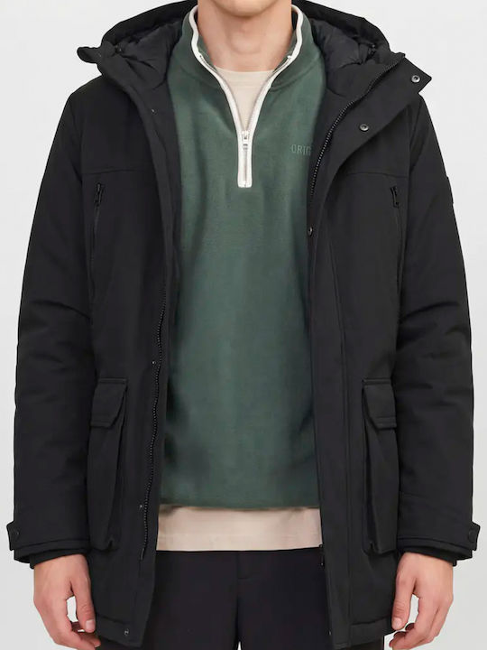 Jack & Jones Зимно Софтшел Яке, Водоустойчиво и Ветроустойчиво Черно