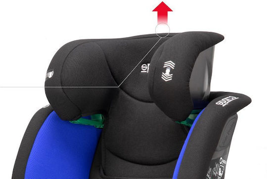 SK2000I Детско Столче за Кола i-Размер с Isofix Black / Grey
