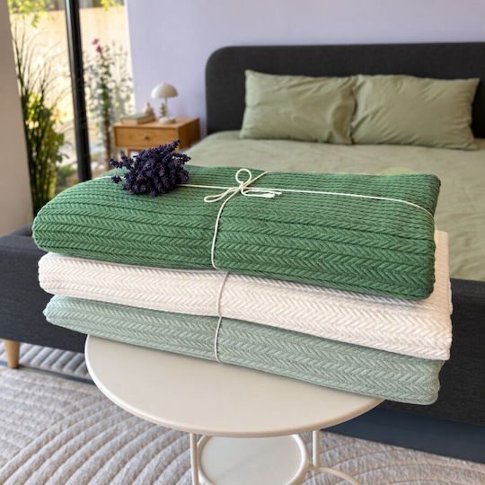 Pucioasa Knitted Double Blanket 220x240cm