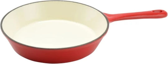 Perfect Home Gusseisenpfanne mit Deckel und Emaillebeschichtung 24 cm