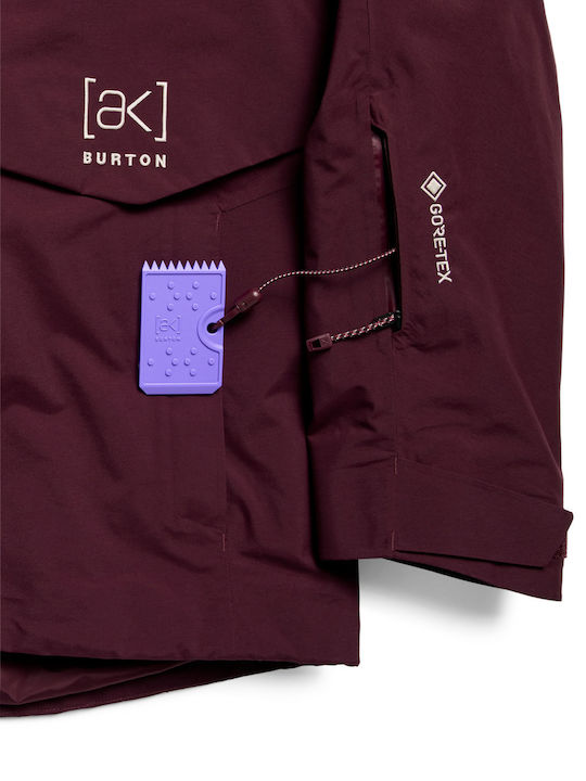 Burton Ak Swash 3075710FAK Geacă Bărbătească de Ski & Snowboard Gore-Tex Argintie