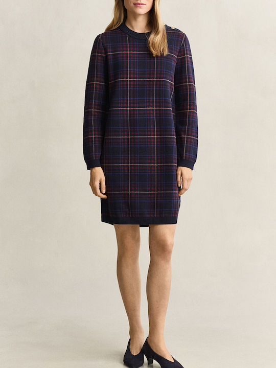 Gant Πλεκτό Φόρεμα Darkblue