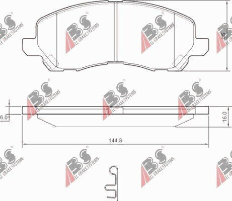 Предни спирачни накладки Chrysler Sebring 07 Citroe 23584.16.0