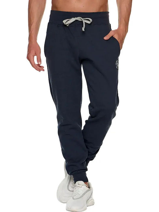 Navy Blue Sweatpants with Elastic