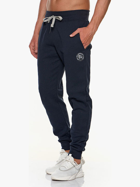 Navy Blue Sweatpants with Elastic