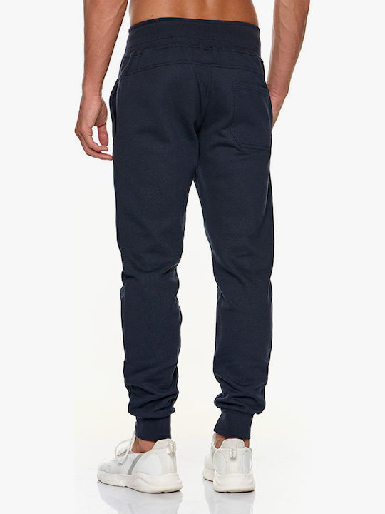 Navy Blue Sweatpants with Elastic