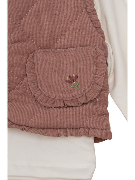 Kinder Trainingsanzüge Mit Bluse Rosa 3 Stück