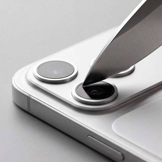 Camfull Fit+ Защита за Камера Tempered Glass Сребриста за iPhone 18 Pro