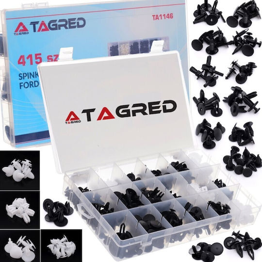 Set 415 Clips Clamps Tagred Ta1146 Car Body Ford Brand