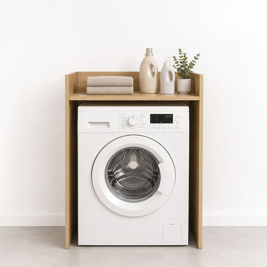 Relaxdays Bodenstehendes Badezimmerregal aus braunem Holz