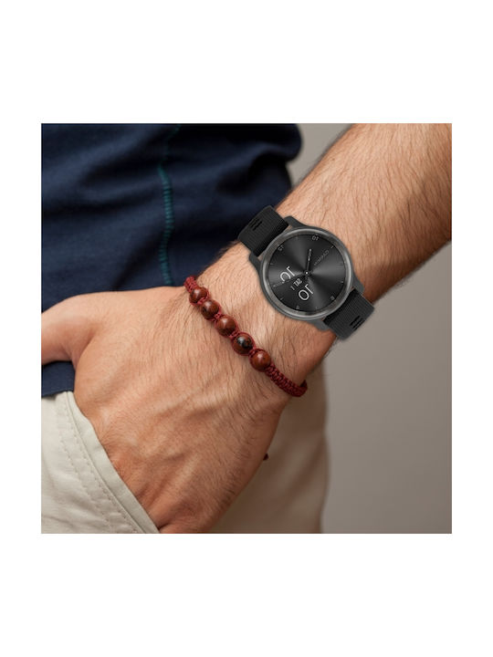Garmin Vivoactive 4s 18 mm Розова Силиконова Каишка с Диаманти за Часовник