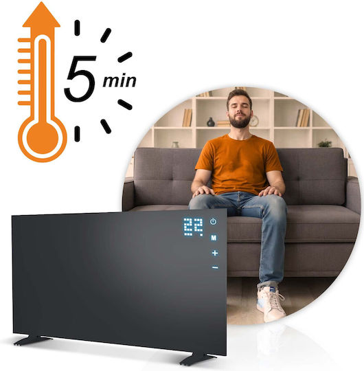 Berdsen Πάνελ Υπέρυθρης Θέρμανσης Τοίχου 600W Μαύρο 90x50cm