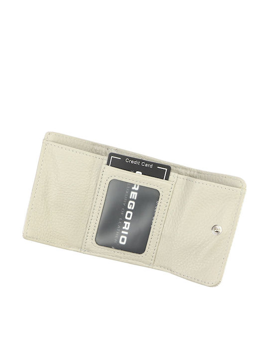 Stylische Kleine Beige Damenledergeldbörse aus Leder