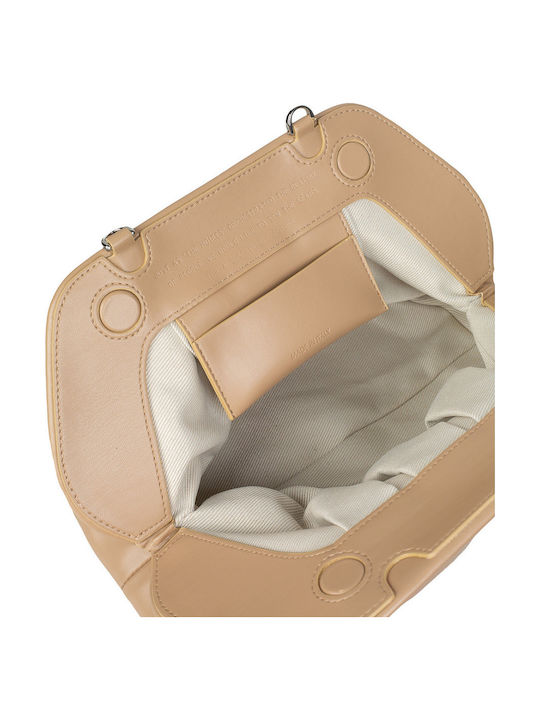 Damen-Clutch Beige