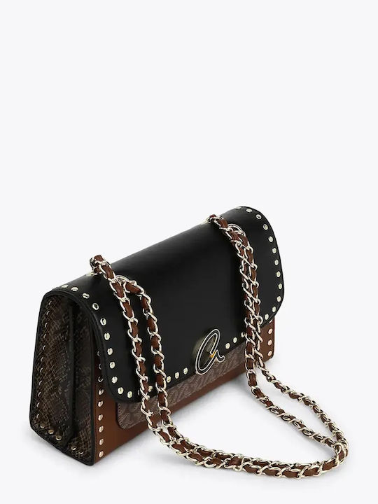 Monogram-Damen-Messenger-Tasche Braun