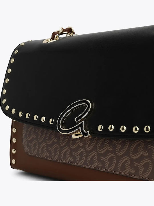 Monogram-Damen-Messenger-Tasche Braun