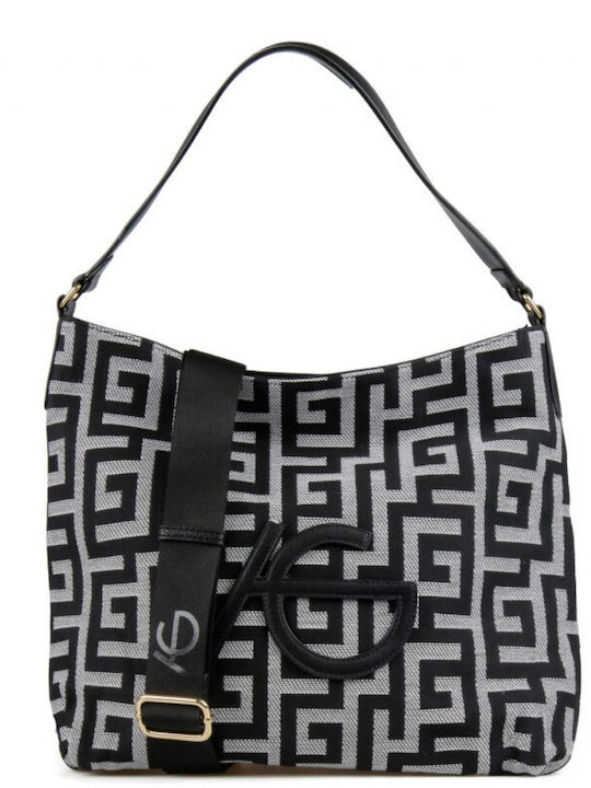 Black Fabric Women's Crossbody / Shoulder Bag