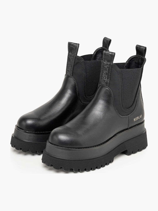 Any.mode Damen Stiefeletten Schwarz