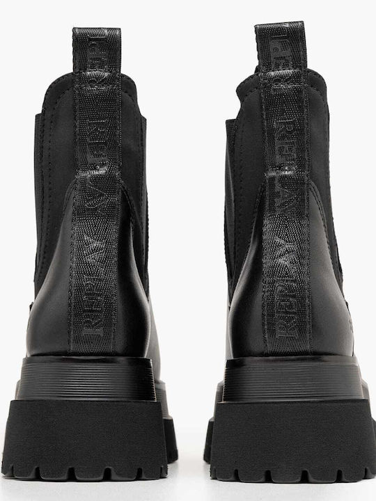 Any.mode Damen Stiefeletten Schwarz