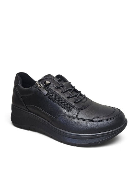 Women's Black Sneakers 260102-1-Black