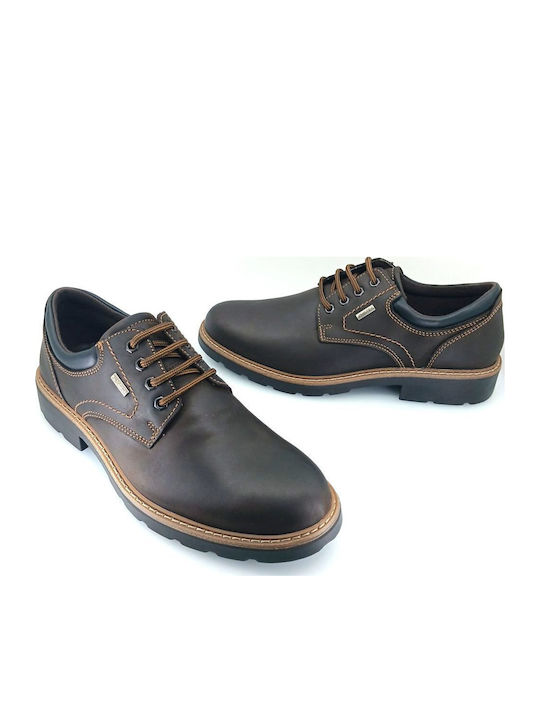Brown Leather Men's Casual Shoes